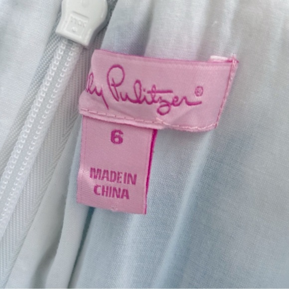 Lilly Pulitzer Zo Fit and Flare Dress Sz 6 Roper Stripe - Picture 6 of 9